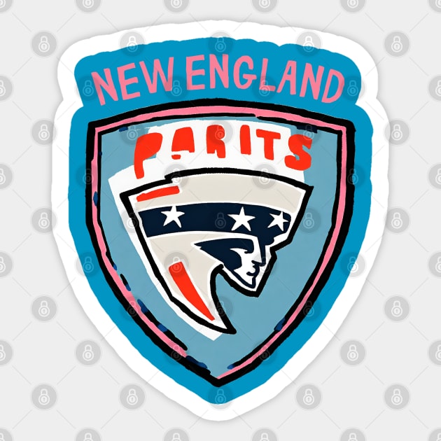 Soccer Player Team of New England Football American Football Dad Sticker by DaysuCollege